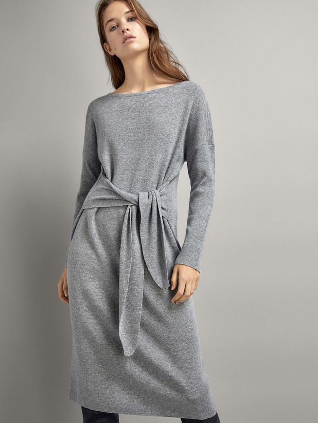 Sukienka dzianinowa Massimo Dutti