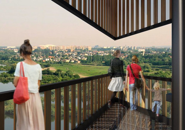 Wieża widokowa na poznańskich Szachtach, projekt Toya Design