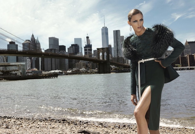 Anja Rubik w katalogu Bergdorf Goodman jesień-zima 2016/2017