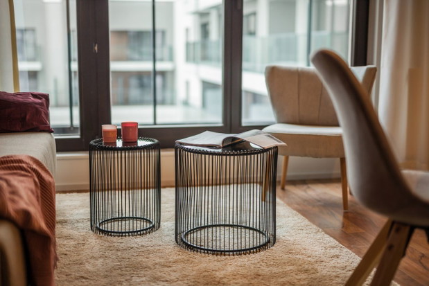 Mieszkanie w kolorze roku 2019 - Living Coral, projekt: pracownia KODO
