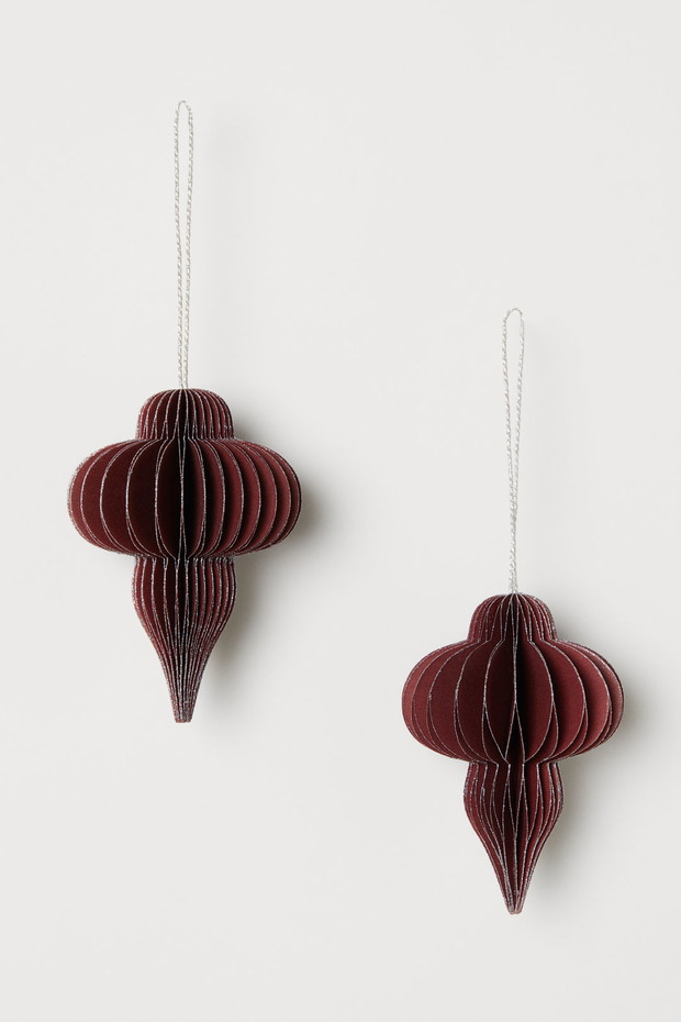 Papierowe ozdoby na choinkę, H&M HOME, 19,90 zł