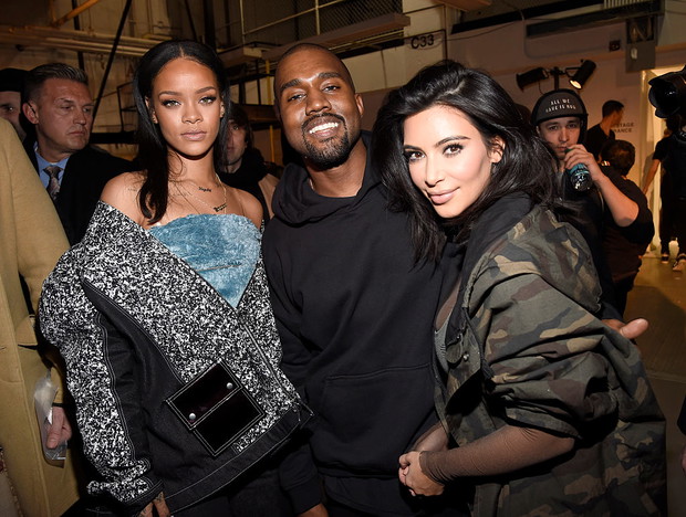 Rihanna, Kanye West i Kim Kardashian