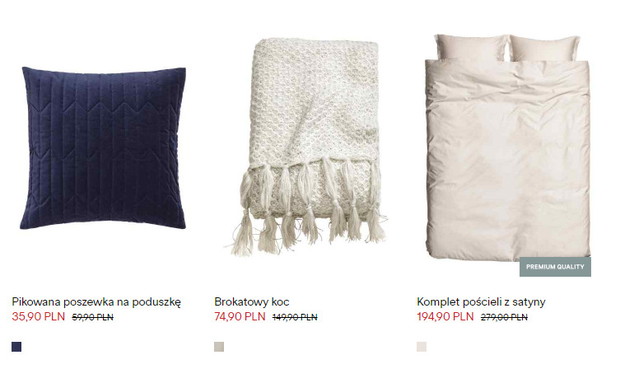H&M HOME, wyprzedaż
