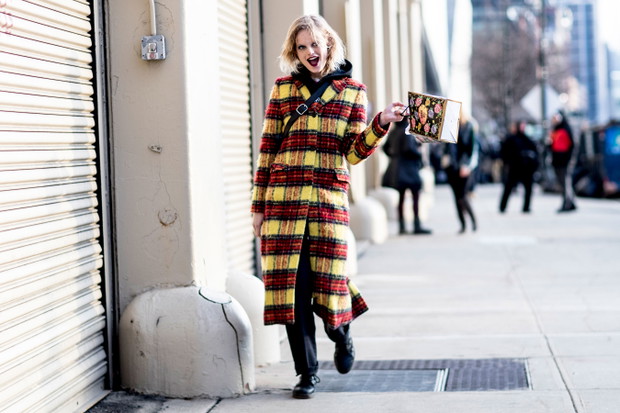 Street fashion: modelki off duty na New York Fashion Week AW17