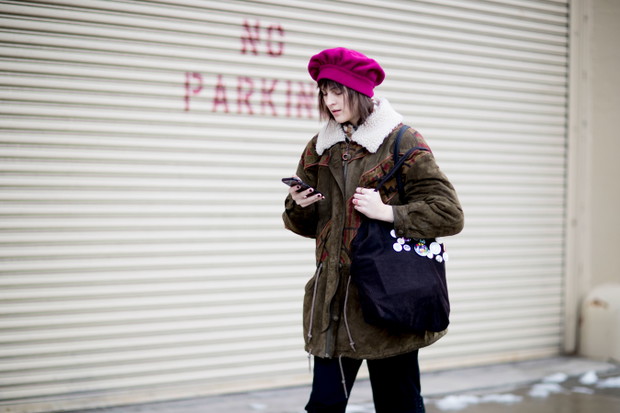 Street fashion: modelki off duty na New York Fashion Week AW17