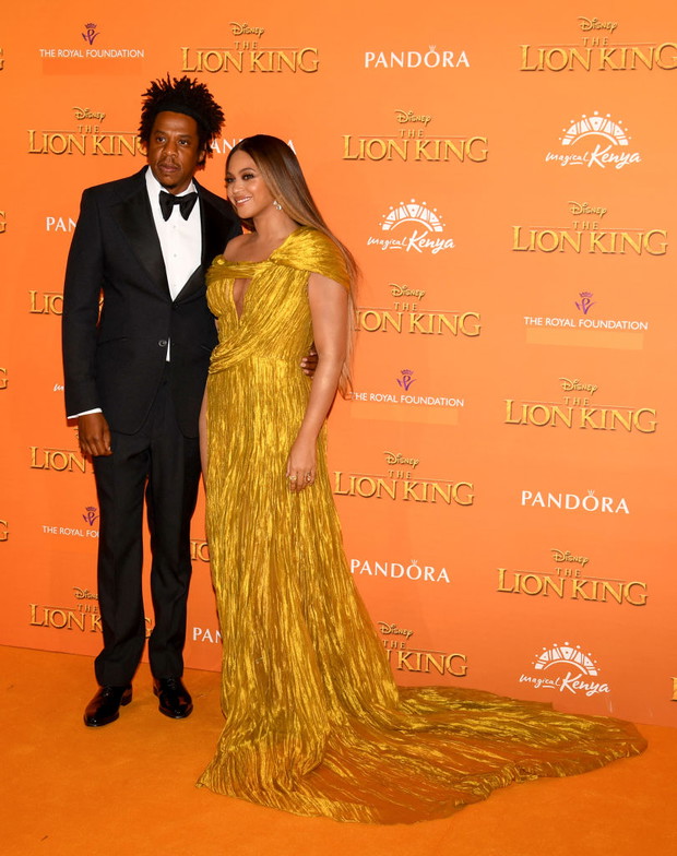 Beyoncé i Jay Z na premierze filmu Król Lew w Londynie