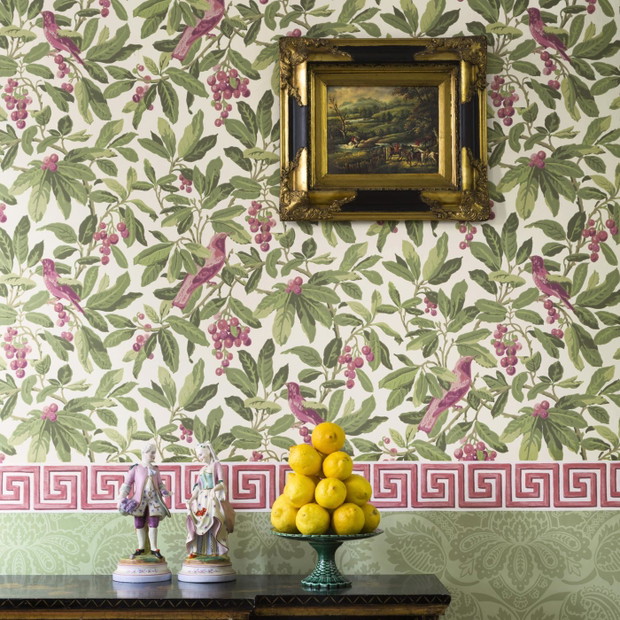 Kwiatowe tapety od Cole&Son, wzór Royal Garden