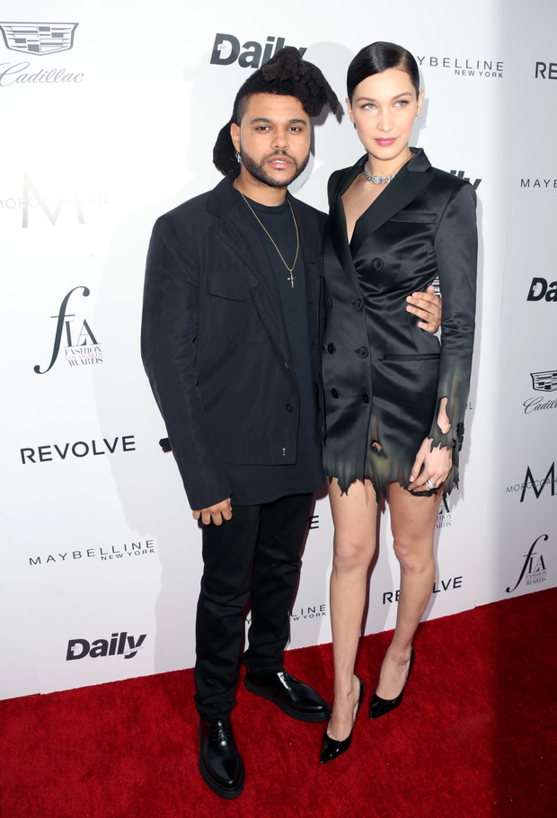 Bella Hadid i The Weeknd, 2016 rok.