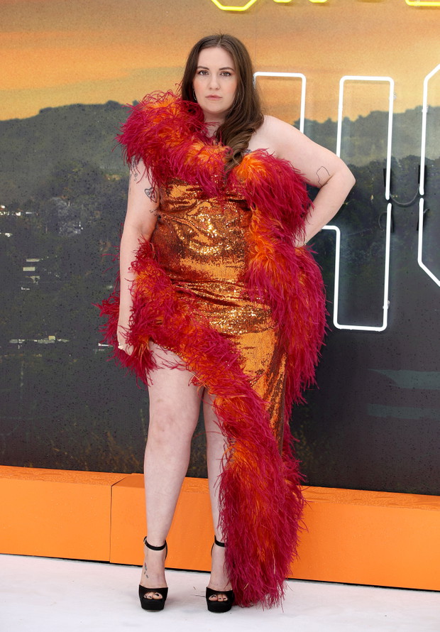 Lena Dunham na premierze filmu Pewnego razu... w Hollywood w Londynie, 30.07.2019.