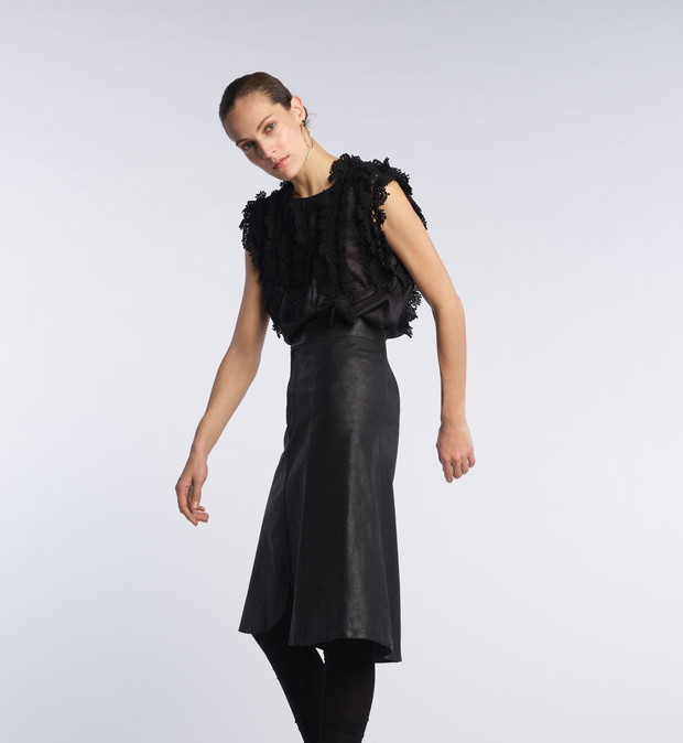 Czarne legginsy Isabel Marant Pre-Fall 2017
