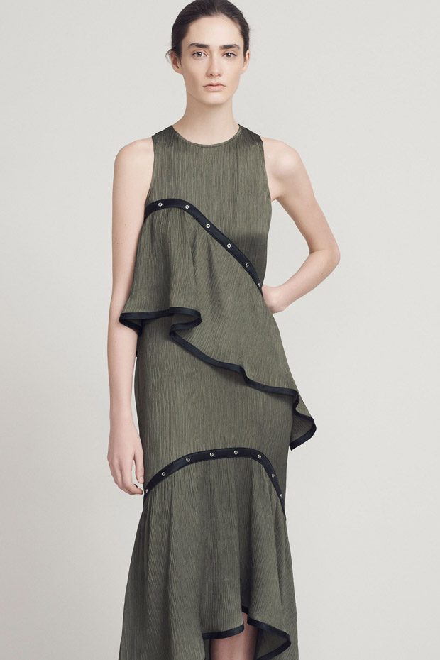 Sukienka z falbanką Jason Wu Pre-Fall 2017