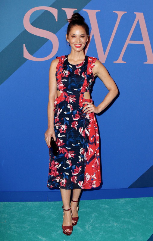 CFDA Awards 2017: Olivia Munn w sukience Tanya Taylor,