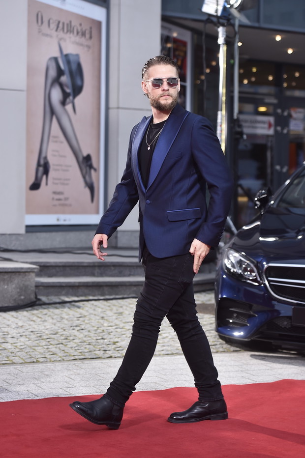Sebastian Fabijański na gali zamknięcia Festiwalu Filmowego w Gdyni 2019.