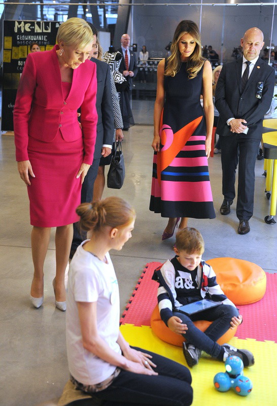 Agata Kornhauser-Duda i Melania Trump w Centrum Nauki Kopernik, 6