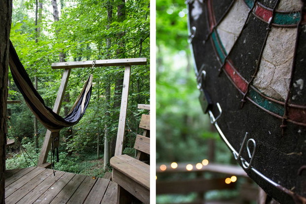 Domek na drzewie pod Atlantą, najpopularniejszy na Airbnb