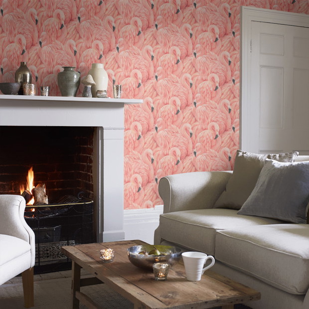 Tapeta Flamingos, Albany Maison Wallpaper Collection