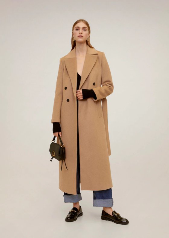 Beżowy płaszcz z Mango - 549,90 zł