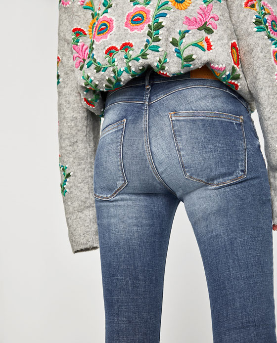 Jeansy push up Zara