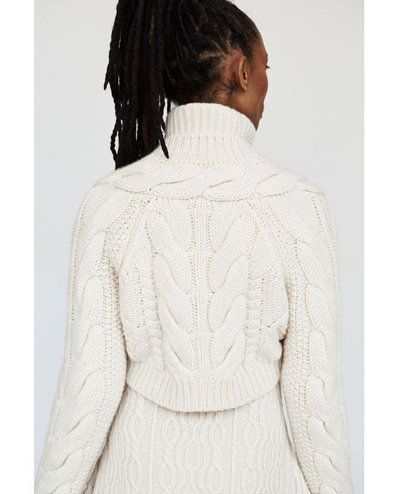 Sweter z warkoczem Zara