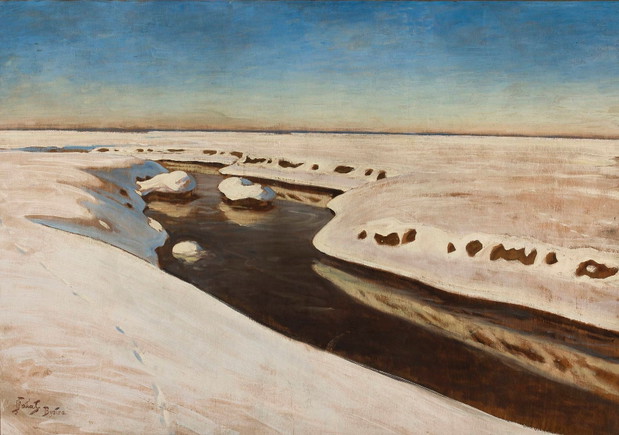 Julian Fałat, „Pejzaż z Bystrej, po 1918
