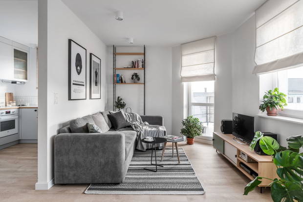 Skandynawski styl w gdańskim mieszkaniu, projekt: Raca Architekci