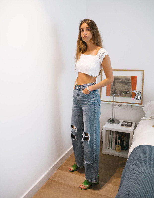 Szydełkowy top w stylu Jane Birkin