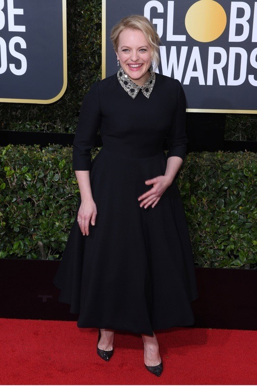Złote Globy 2018: Elisabeth Moss w sukni Dior haute couture
