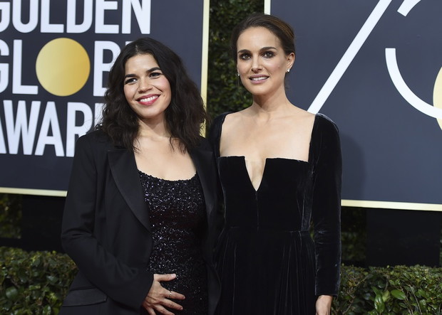 Złote Globy 2018: Natalie Portman i America Ferrera