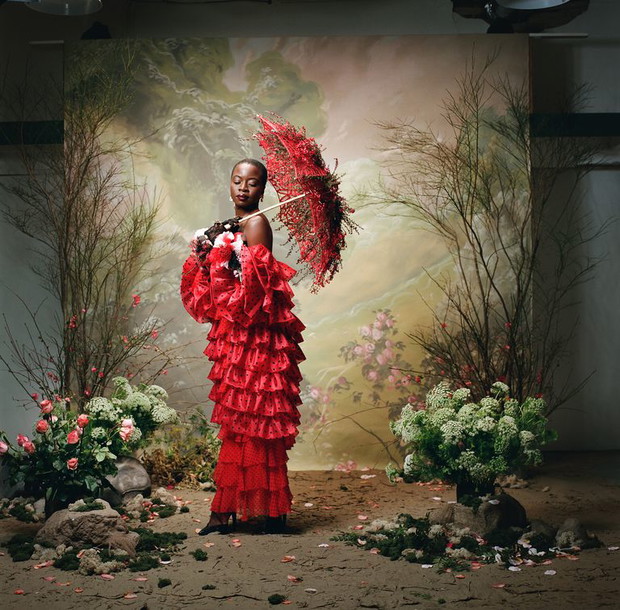 Danai Gurira w lookbooku Rodarte jesień-zima 2018