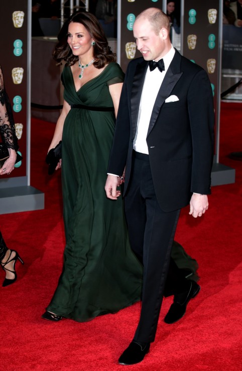 Księżna Kate i książę William na gali BAFTA 2018