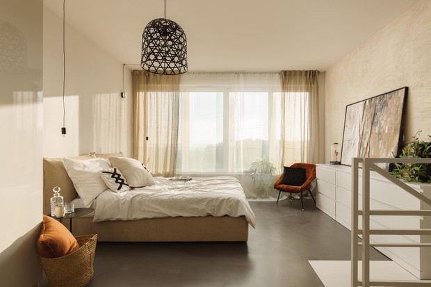 Mieszkanie z sypialnią na antresoli, Design: Architekt Magdalena Daszkiewicz, pracownia PRZESTRZENIE