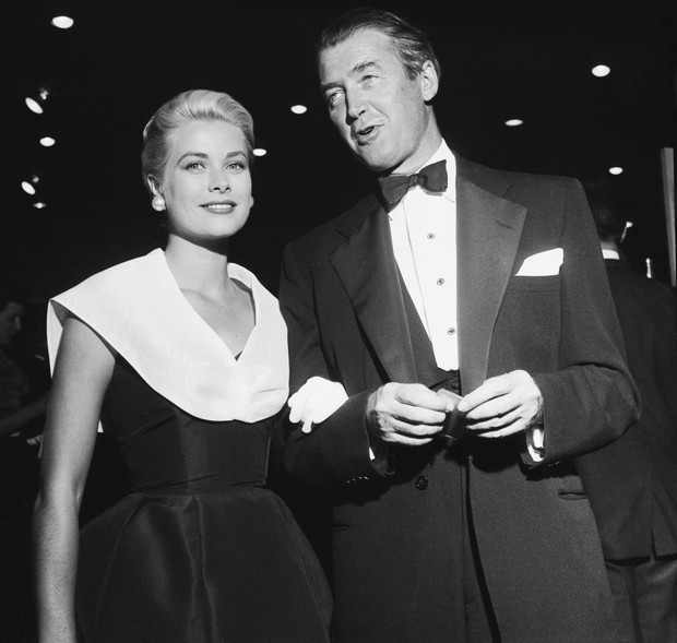 Grace Kelly i James Stewart, 1954 rok.