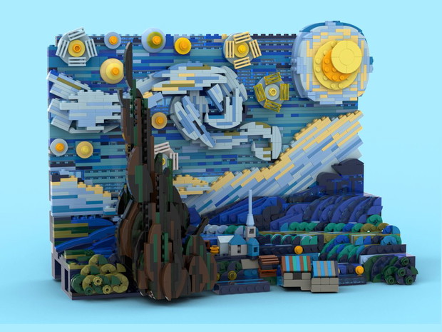 Gwiaździsta noc Vincenta van Gogha jako zestaw LEGO