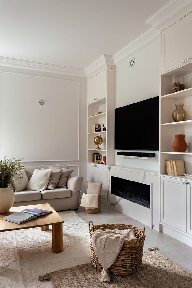 Hygge i elegancja w domu na warszawskich Zawadach, projekt: TOGETHER STUDIO