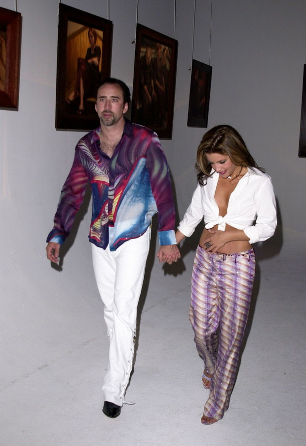 Nicholas Cage i Lisa Marie Presley, 2001 rok.