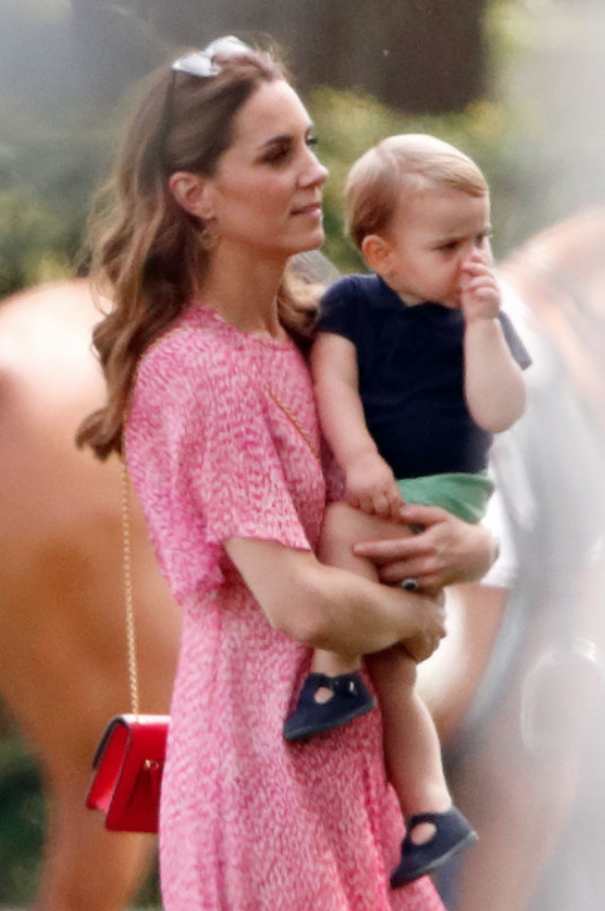 Kate Middleton i książę Louis, 2019 rok.