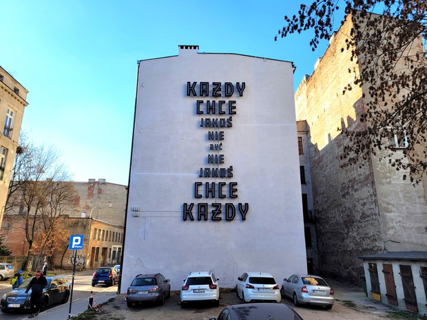 Neon Każdy chce jakoś nie żyć w Łodzi