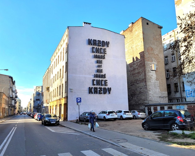 Neon Każdy chce jakoś nie żyć w Łodzi