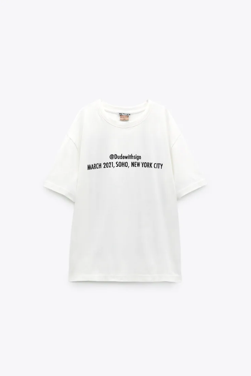 Nowości Zara: T-shirty z @dudewithsign