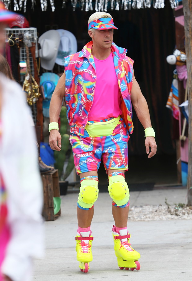 Ryan Goslingna na planie filmu Barbie