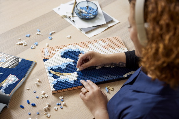 Wielka fala w Kanagawie z klocków LEGO