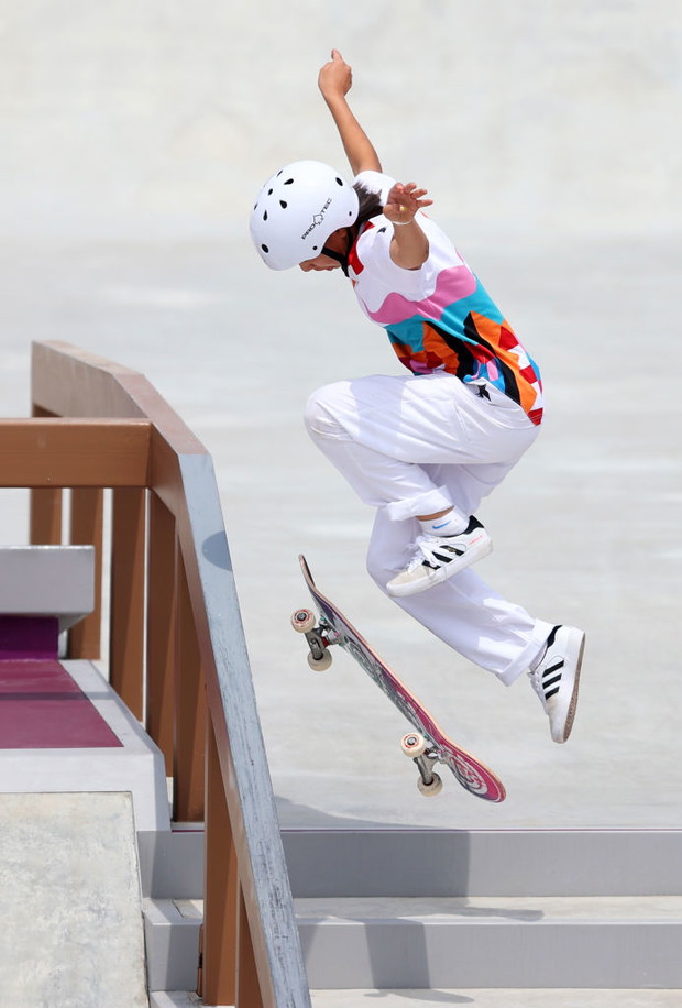 Momiji Nishiya na Igrzyskach Olimpijskich w Tokio.