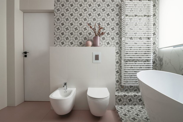 Łagodne pastele w domu prawniczki, projekt wnętrza: Małgorzata Kasperek, architekt wnętrz Decoroom, Projekt kuchni: Katarzyna Fotek, architekt wnętrz Decoroom Kitchen