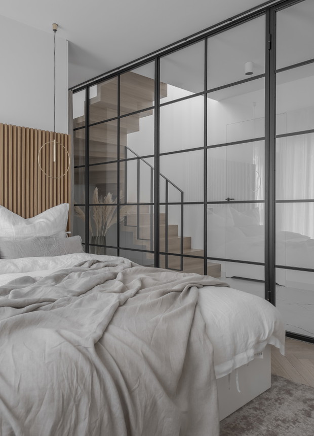 Dwupoziomowy apartament w Zielonej Górze, projekt: Mindful Architekci