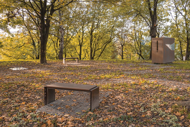Park Pamięci Wielkiej Synagogi w Oświęcimiu, projekt: Bartosz Haduch i Łukasz Marjański, NArchitekTURA / Bartosz Haduch