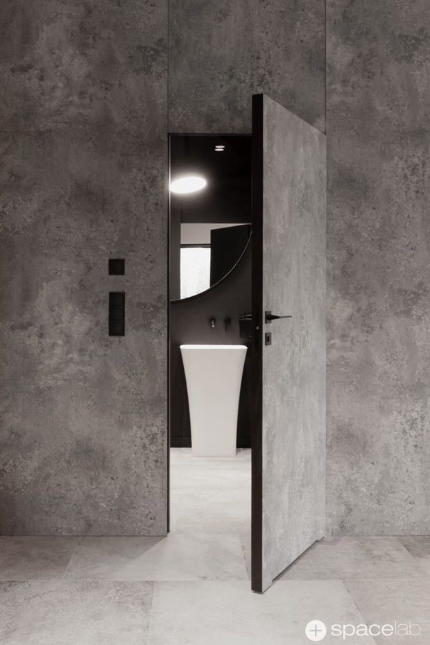 Jednorodzinny dom w stylu nowoczesnej górskiej rezydencji, projekt: studio SPACELAB