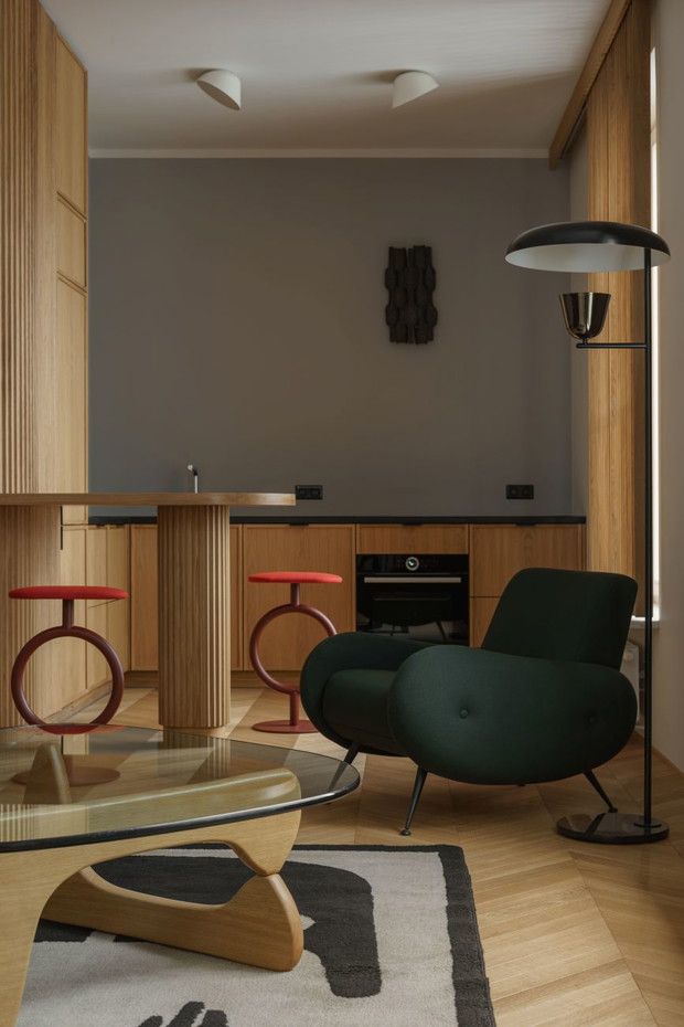 Penthouse na Starej Pradze, projekt: Loft Kolasiński