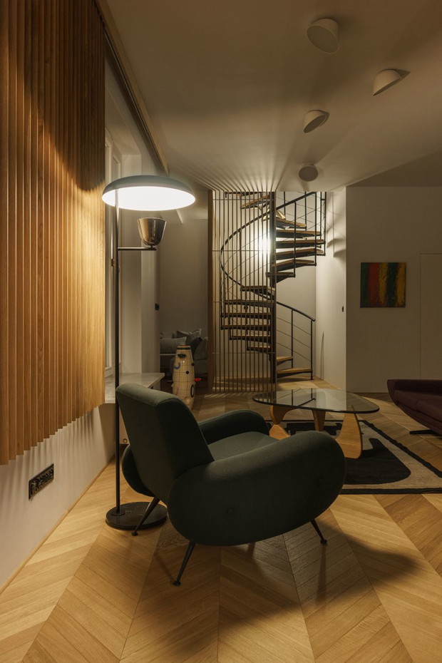 Penthouse na Starej Pradze, projekt: Loft Kolasiński