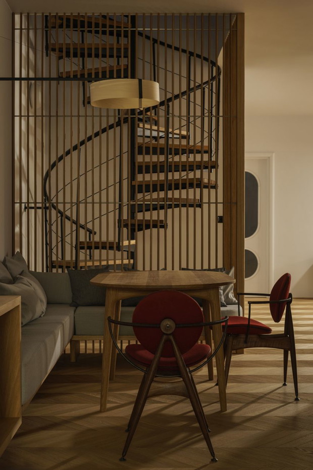 Penthouse na Starej Pradze, projekt: Loft Kolasiński