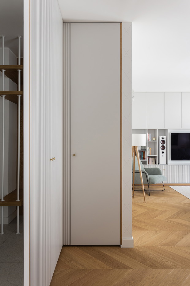 Mieszkanie dla rodziny, projekt: Dominika Wojciechowska z Nidus Interiors